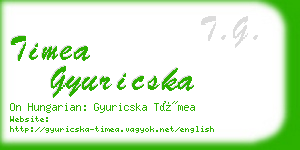 timea gyuricska business card